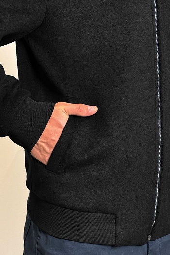 Мужской бомбер Loro Piana чёрного цвета   