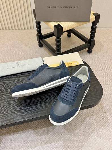 Мужские кроссовки Brunello Cucinelli low-top - Navy   