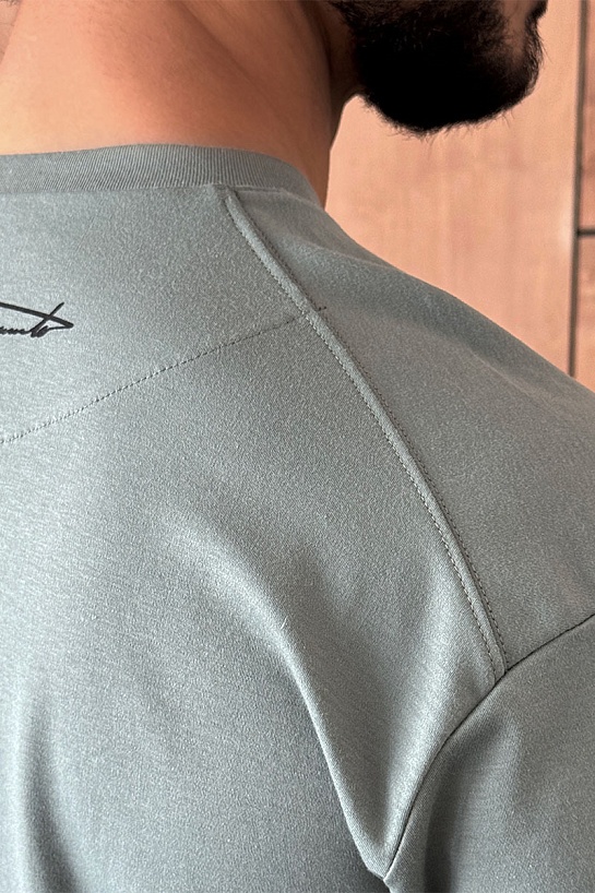 Мужская зелёная футболка Y-3 Yohji Yamamoto