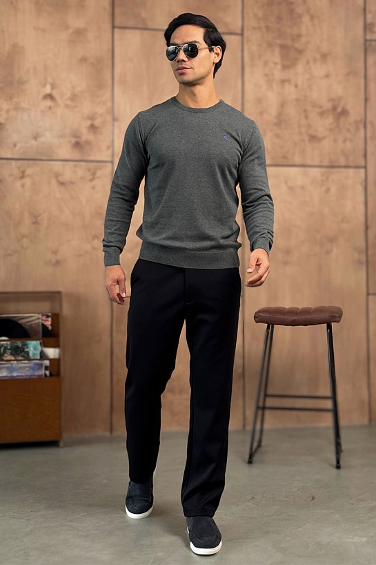 Мужская серая кофта Etro logo-embroidered