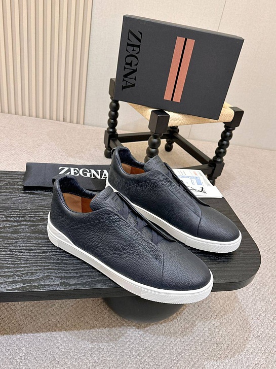 Мужские кроссовки Ermenegildo Zegna Triple Stitch - Navy