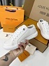 Женские комбинированные кеды Louis Vuitton Premium - White