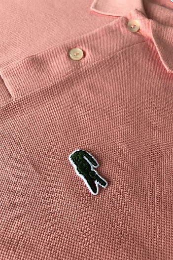 Мужское персиковое поло Lacoste Classic Fit   