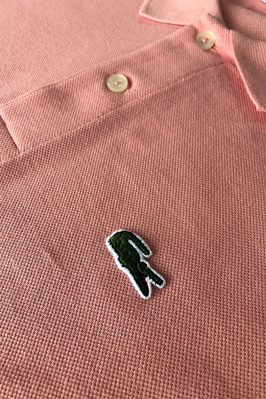 Мужское персиковое поло Lacoste Classic Fit