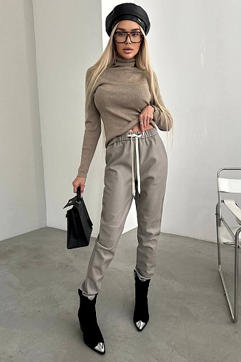 Женские серые брюки Brunello Cucinelli   