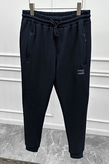 Спортивные штаны тёмно-синего цвета Tommy Jeans logo-embroidered   