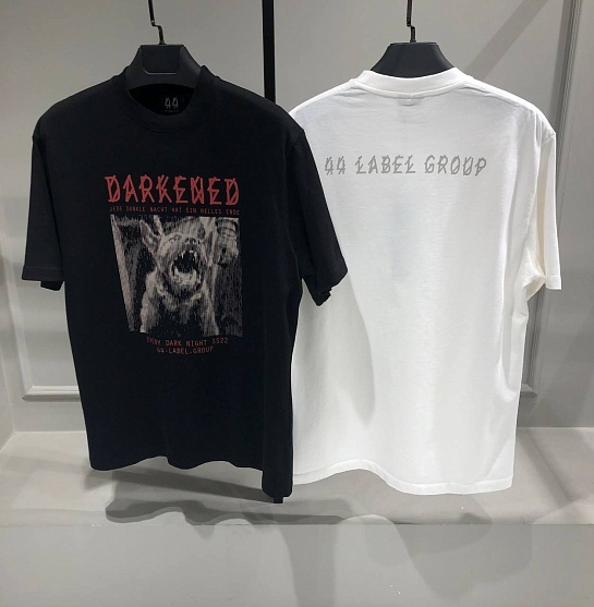 Белая оверсайз футболка 44 Label Group bat