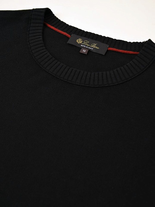 Мужская чёрная футболка Loro Piana premium