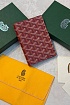 Кожаная обложка для паспорта Goyard Grenelle premium 14x10 см