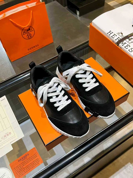 Женские комбинированные кроссовки Hermes Bouncing premium