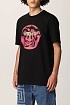 Чёрная мужская футболка Versace Medusa Smiley logo