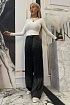 Женские джинсы со старазами Balenciaga чёрного цвета