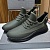 Мужские кожаные кроссовки Prada lace-up - Khaki