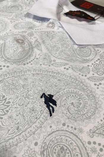 Классическое мужское поло Etro белого цвета   