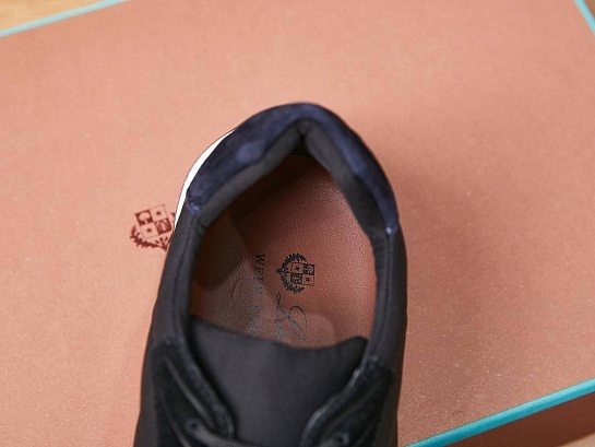 Замшевые кроссовки Loro Piana Week End Walk - Black