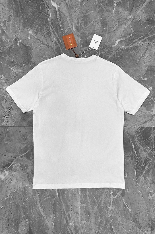 Футболка белого цвета Loro Piana logo-embroidered