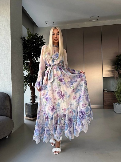 Женское платье с цветочным принтом Zimmermann premium   