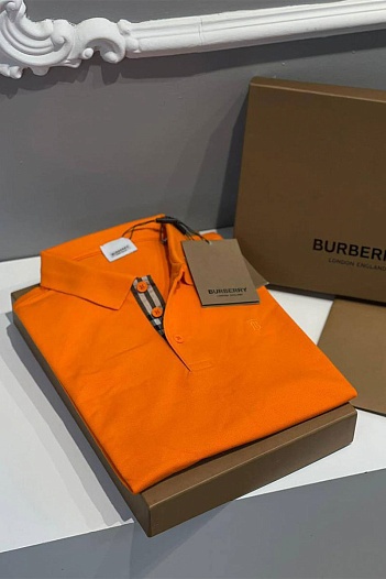 Классическое мужское поло Burberry TB - Orange   