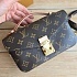 Кожаная сумка Louis Vuitton Pochette Mini 19x10 см - Brown