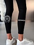 Женские черные леггинсы Chrome Hearts premium