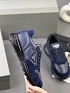 Мужские кроссовки Prada logo-plaque - Navy