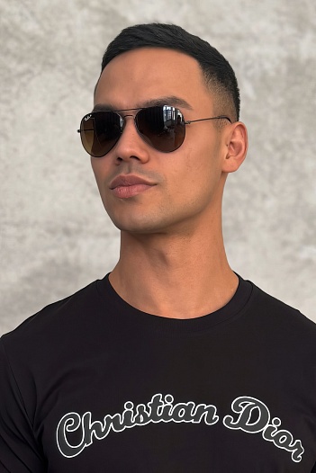 Солнцезащитные очки Ray-Ban Aviator Large Metal - Brown   