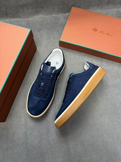 Мужские кроссовки Loro Piana Tennis Walk - Navy   