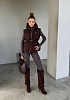 Женский коричневый жилет Prada premium