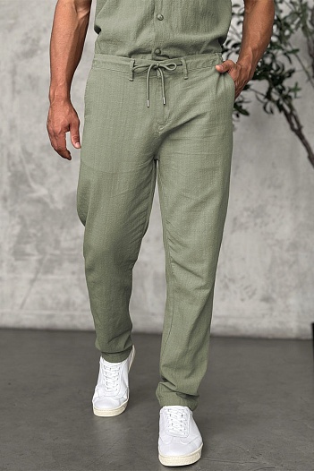 Мужские брюки Loro Piana цвета хаки   