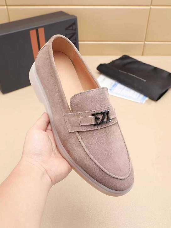 Мужские замшевые лоферы Ermenegildo Zegna