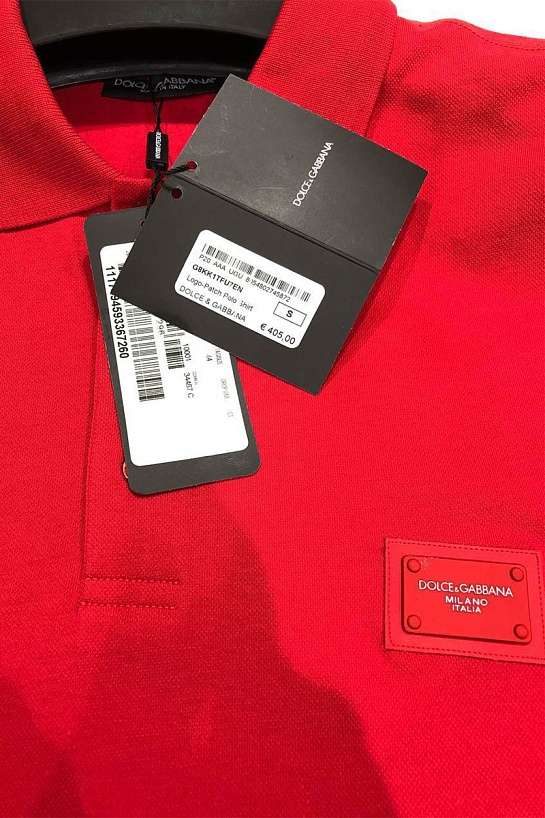 Чёрное мужское поло Dolce&Gabbana