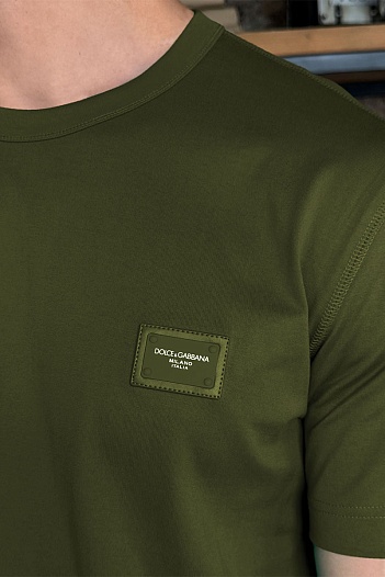 Мужская футболка Dolce & Gabbana Premium - Military Green   
