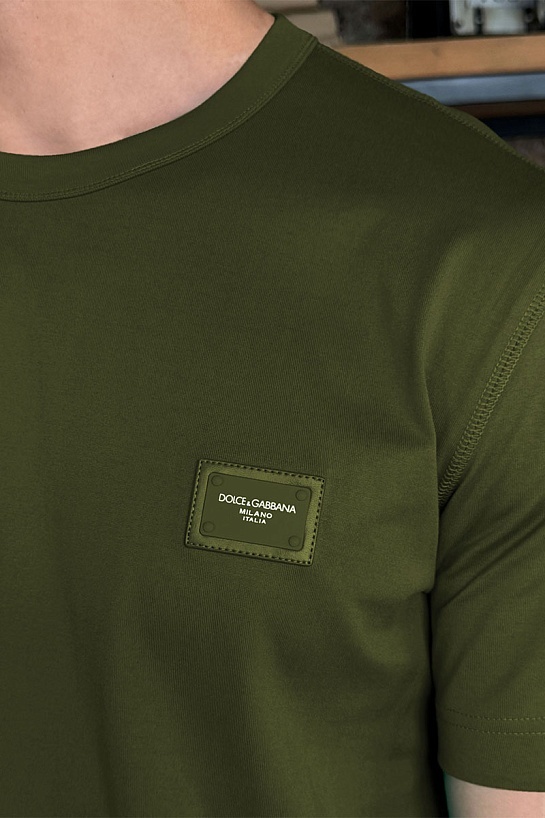 Мужская футболка Dolce & Gabbana Premium - Military Green