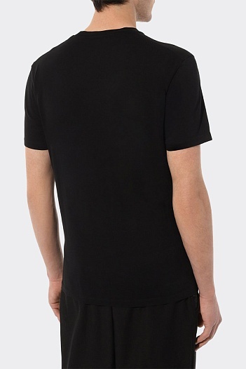 Мужская чёрная футболка Dsquared2 College logo-print   