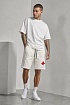 Белые мужские шорты Dsquared2 maple leaf-print