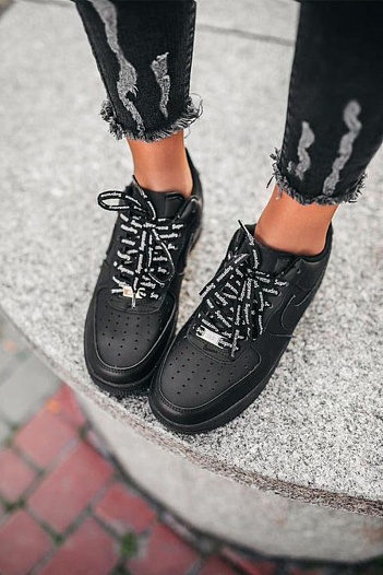 Кроссовки Supreme x Nike Air Force 1 - Black   