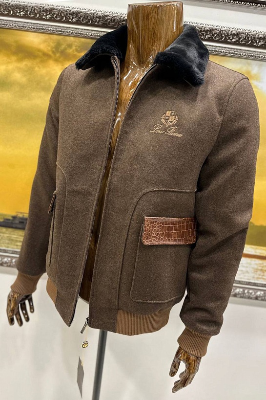 Укороченное кашемировое пальто Loro Piana - Brown