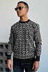 Чёрный джемпер Fendi FF Monogram