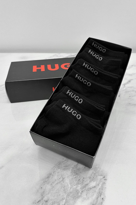 Комплект чёрных носков Hugo Boss