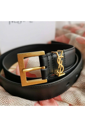 Кожаный ремень YSL 5 расцветок (ширина 3 см, длина 80 / 85 см)   