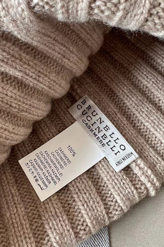 Кашемировая шапка Вrunеllо Сuсinеlli premium - Beige