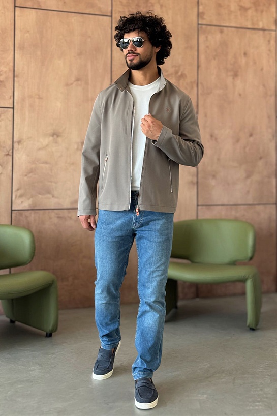 Мужская серая куртка Hermes