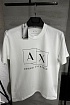Футболка белого цвета Armani Exchange logo-print