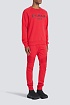Мужской красный свитшот Balmain Paris logo-print