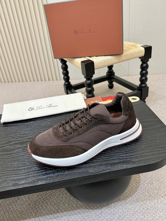 Мужские кроссовки Loro Piana Week End Walk - Brown