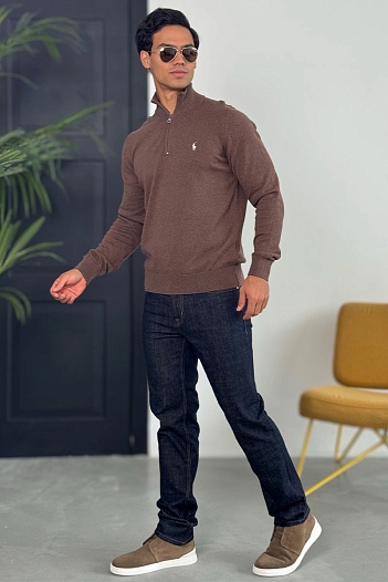 Мужская кофта Polo Ralph Lauren pony-embroidered - Brown   