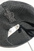 Мужская брендовая шапка Moncler серого цвета