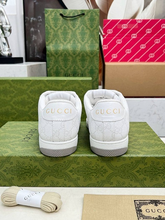 Женские комбинированные кроссовки Gucci GG Screener Premium