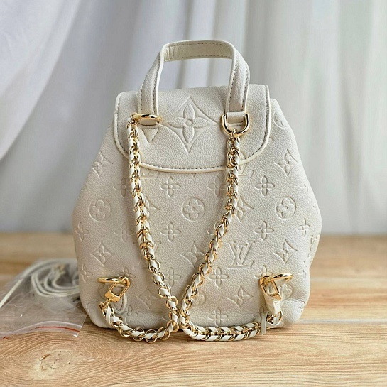 Кожаный рюкзак Louis Vuitton Monogram Empreinte 22x22 - Beige