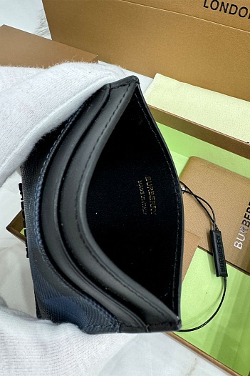 Кожаный кардхолдер Burberry Premium 10x7 см   